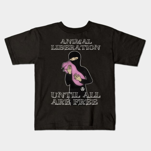 Until All Are Free Kids T-Shirt by CooperativeCompassion 